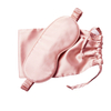  Luxury Pink Silk Eye Mask with Package