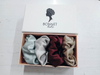 Mulberry silk scrunchies silk hair ties with box package