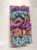 silk hair wrap scrunchies with custom package