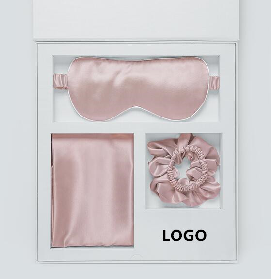 25 momme silk pillowcase and silk sleeping eye mask set